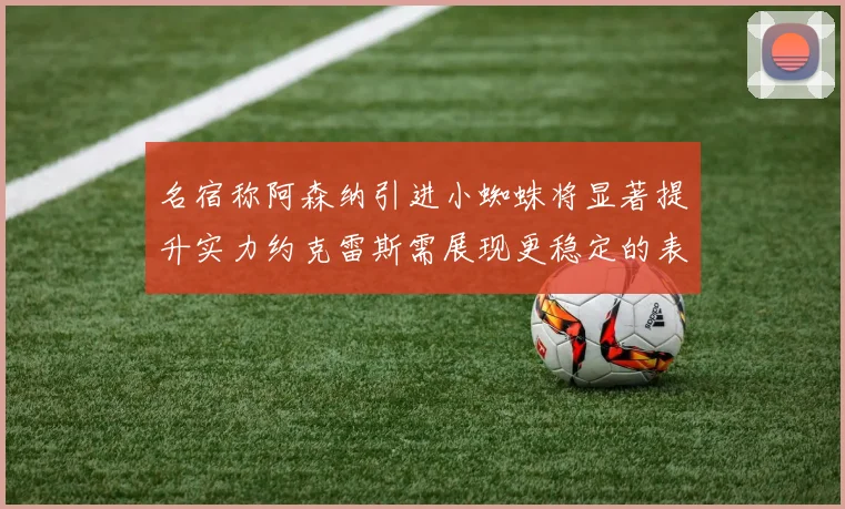 名宿称阿森纳引进小蜘蛛将显著提升实力约克雷斯需展现更稳定的表现